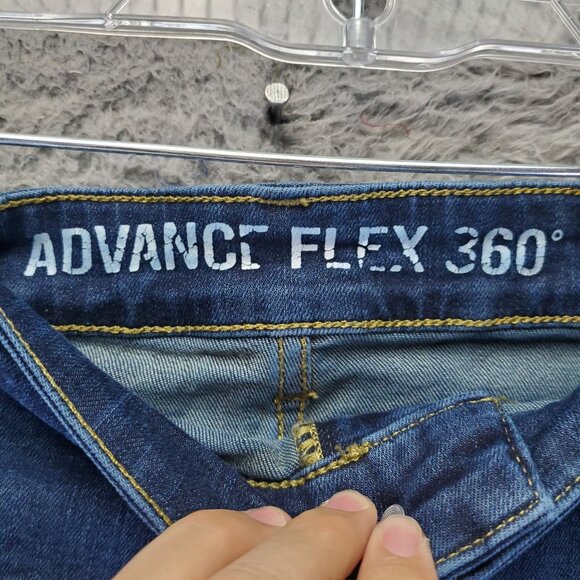 The Foundry Jeans Mens 44x30 Blue Advance Flex 360 Stretch Straight Denim - Picture 3 of 11